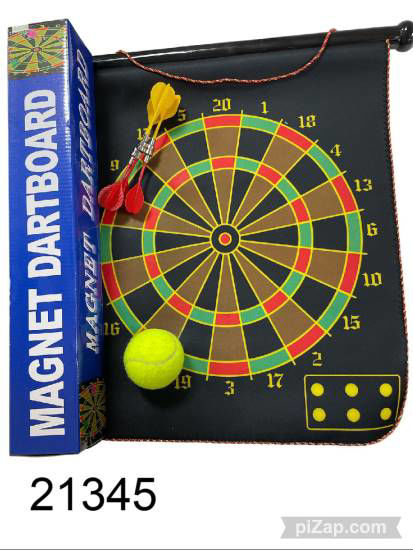 Imagen de CENTRO DE DARDOS MAGNETICO 17" CON 6 DARDOS 11.25